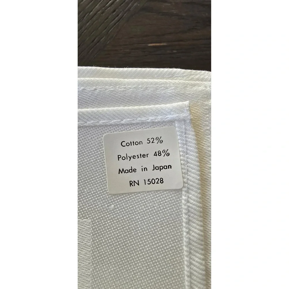 Set of 24 Vintage‎ White Napkins Approx. 20